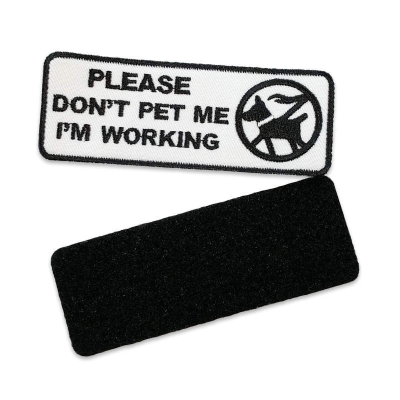 Please Don't Pet Velcro Patches (2)